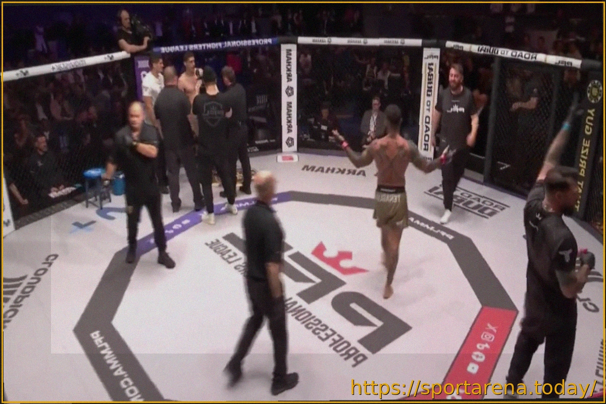 Preview Серьезная травма плеча Яссина Наджида в бою с Франко Тенаглией на PFL Madrid