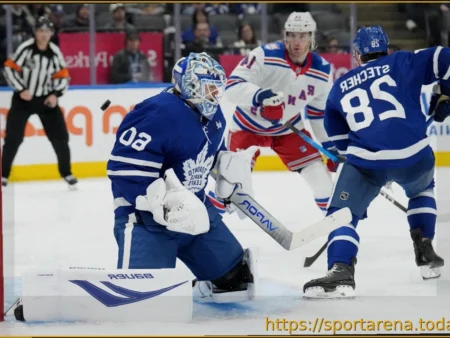 «Торонто Мэйпл Лифс» одолел «Нью-Йорк Рейнджерс» в захватывающем матче НХЛ