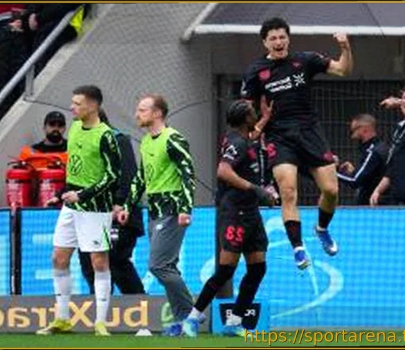 Байер Леверкузен совершил камбэк во втором тайме в захватывающем матче с девятью голами против Вольфсбурга