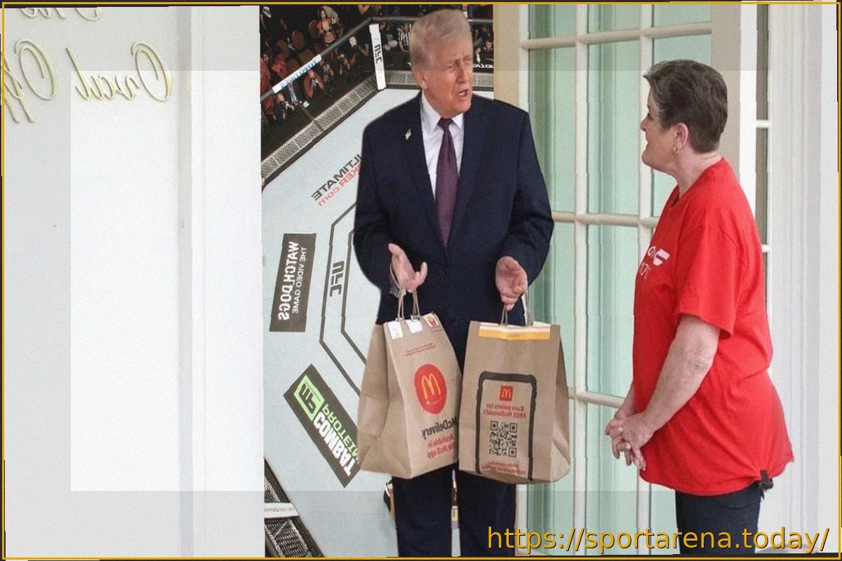 Preview Дональд Трамп обновил информацию о UFC на лужайке Белого дома во время необычной доставки McDonald’s