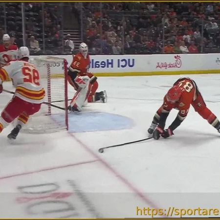 Матвей Гридин забил шестой гол в сезоне НХЛ