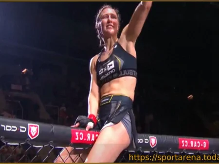 История сделана! Люсия Шабова одолела Лейдиан Фернандес и завоевала титул в наилегчайшем весе на Oktagon 87