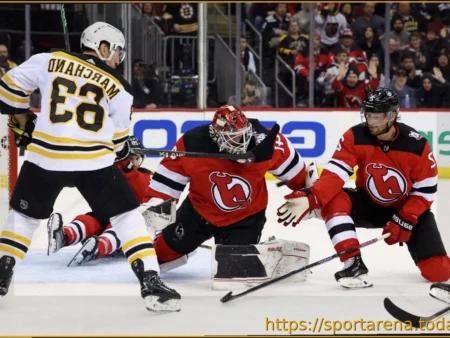Бостон одержал уверенную победу над Нью-Джерси в НХЛ