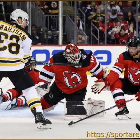 Бостон одержал уверенную победу над Нью-Джерси в НХЛ