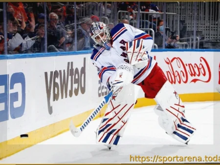 Игорь Шестеркин занял второе место в опросе игроков НХЛ на лучшего вратаря по владению клюшкой