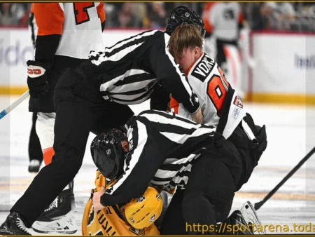 Массовая драка на матче "Филадельфии" с "Питтсбургом": Мичков в центре событий